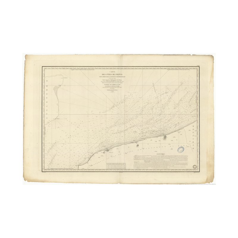 Carte marine ancienne - 948 - PAS DE CALAIS, ZUYDCOOTE, GRIS NEZ (Cap) - FRANCE (Côte Nord) - ATLANTIQUE, MANCHE - (1841 - ?)