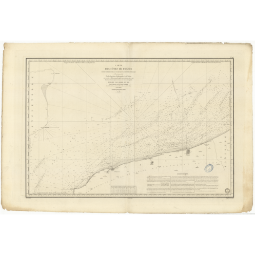 Reproduction carte marine ancienne Shom - 948 - pAS de CALAIS, ZUYDCOOTE, GRIS NEZ (Cap) - FRANCE (Côte Nord) - ATLANTI