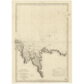 Carte marine ancienne - 950 - BEG AN FRY, BATZ (île) - FRANCE (Côte Nord) - ATLANTIQUE, MANCHE - (1842 - 1946)