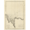Carte marine ancienne - 950 - BEG AN FRY, BATZ (île) - FRANCE (Côte Nord) - ATLANTIQUE, MANCHE - (1842 - 1946)