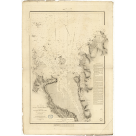 Reproduction carte marine ancienne - 951 - MORLAIX (Rade), MORLAIX (Passes) - FRANCE (Côte Nord) - ATLANTIQUE, MANCHE - (1842 -