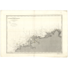Reproduction carte marine ancienne Shom - 964 - pONTUSVAL, pORSAL (Roches) - FRANCE (Côte Nord) - Atlantique,MANCHE - (