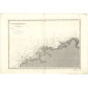 Reproduction carte marine ancienne - 964 - PONTUSVAL, PORSAL (Roches) - FRANCE (Côte Nord) - ATLANTIQUE, MANCHE - (1842 - 1989)