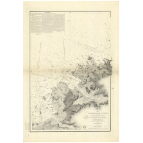 Reproduction carte marine ancienne - 965 - ABERWRAC'H (Abords), ABERVRAC'H - FRANCE (Côte Nord) - ATLANTIQUE, MANCHE - (1842 - ?