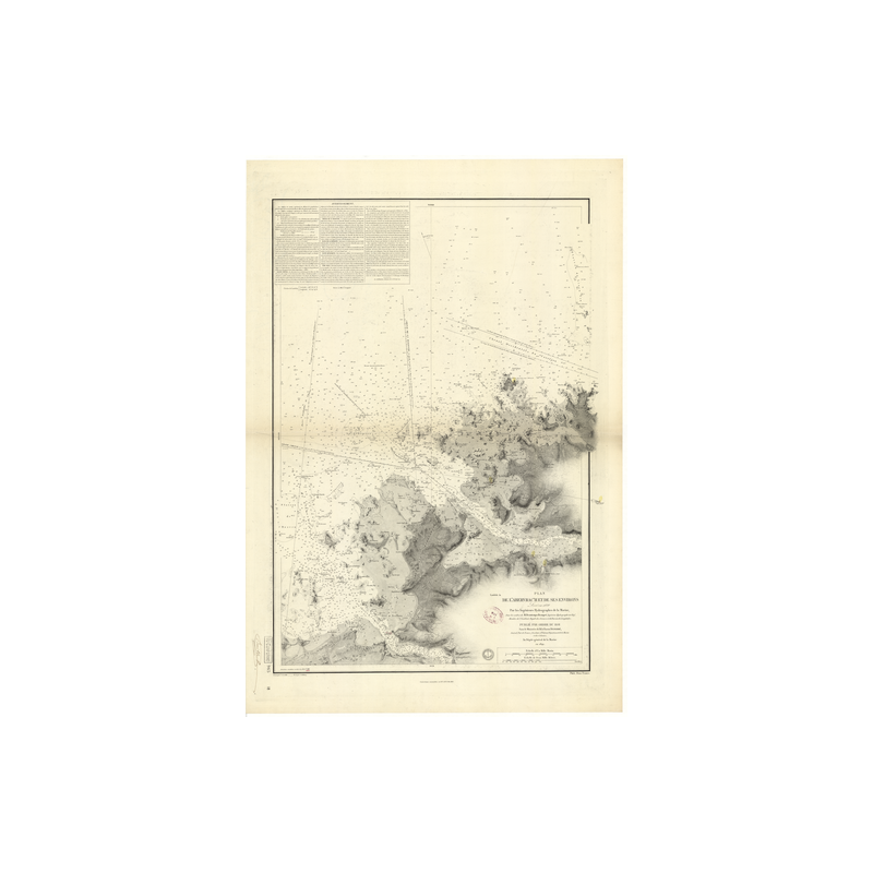 Carte marine ancienne - 965 - ABERWRAC'H (Abords), ABERVRAC'H - FRANCE (Côte Nord) - ATLANTIQUE, MANCHE - (1842 - ?)