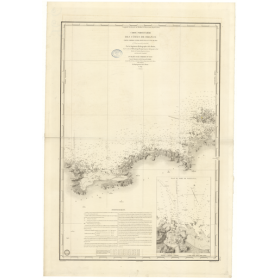 Reproduction carte marine ancienne - 966 - BATZ (île), PONTUSVAL - FRANCE (Côte Nord) - ATLANTIQUE, MANCHE - (1842 - 1989)