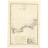 Reproduction carte marine ancienne Shom - 966 - BATZ (île), pONTUSVAL - FRANCE (Côte Nord) - Atlantique,MANCHE - (1842