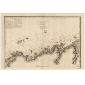 Carte marine ancienne - 967 - HEAUX DE BREHAT, GRANDE (île) - FRANCE (Côte Nord) - ATLANTIQUE, MANCHE - (1842 - 1997)