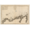 Reproduction carte marine ancienne - 967 - HEAUX DE BREHAT, GRANDE (île) - FRANCE (Côte Nord) - ATLANTIQUE, MANCHE - (1842 - 199