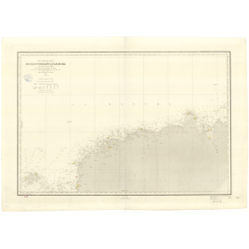 Reproduction carte marine ancienne - 971 - BATZ (île), OUESSANT (île) - FRANCE (Côte Nord) - ATLANTIQUE, MANCHE - (1843 - 1953)