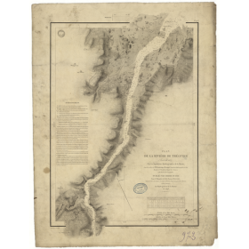 Reproduction carte marine ancienne Shom - 973 - TREGUIER (Rivière) - FRANCE (Côte Nord) - Atlantique,MANCHE - (1843 -