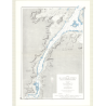 Carte marine ancienne - 2845 - PONTRIEUX (Rivière), CROIX (Phare), LEZARDRIEUX - FRANCE (Côte Nord) - MANCHE - (1870 - ?)