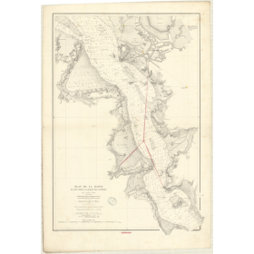 Reproduction carte marine ancienne - 2870 - RANCE (Cours), SAINT-SERVAN (Port), SAINT SERVAN, LANDRAIE (Pointe) - FRANCE (Côte N