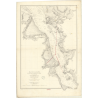 Reproduction carte marine ancienne Shom - 2870 - RANCE (Cours), SAINT-SERVAN (Port), SAINT SERVAN, LANDRAIE (Pointe) - F