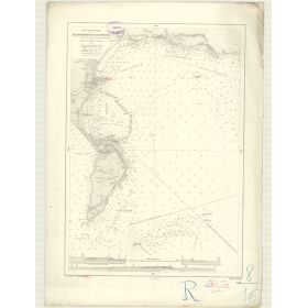 Reproduction carte marine ancienne Shom - 3136 - WEYMOUTH (Port), pORTLAND (Port) - Angleterre (Côte Sud) - Atlantique,