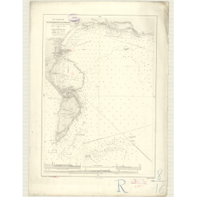 Reproduction carte marine ancienne - 3136 - WEYMOUTH (Port), PORTLAND (Port) - ANGLETERRE (Côte Sud) - ATLANTIQUE, MANCHE - (187