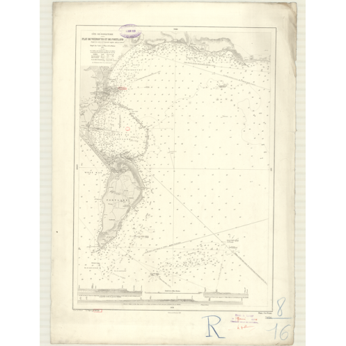 Reproduction carte marine ancienne Shom - 3136 - WEYMOUTH (Port), pORTLAND (Port) - Angleterre (Côte Sud) - Atlantique,