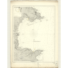Reproduction carte marine ancienne - 3137 - TOR BAY - ANGLETERRE (Côte Sud) - ATLANTIQUE, MANCHE - (1872 - 1910)