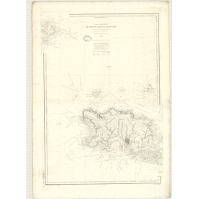 Reproduction carte marine ancienne - 3142 - JERSEY (île), SERK (île) - ATLANTIQUE, MANCHE - (1872 - ?)