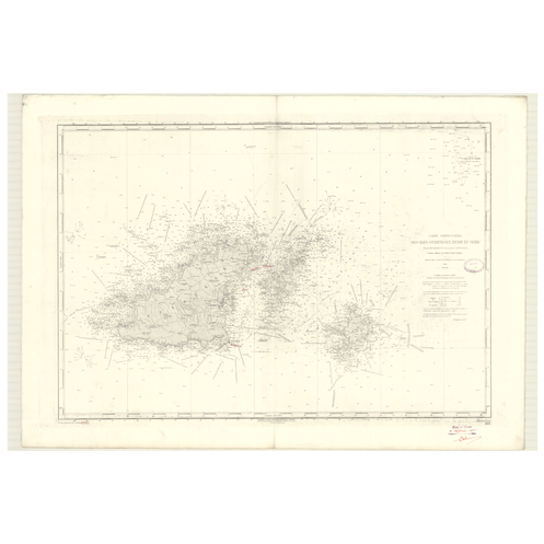 Reproduction carte marine ancienne - 3155 - GUERNESEY (île), HERM (île), SERK (île) - ATLANTIQUE, MANCHE - (1872 - ?) Reproduction carte marine ancienne - 3155 - GUERNESEY (île), HERM (île), SERK (île) - ATLANTIQUE, MANCHE - (1872 - ?)
