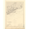 Reproduction carte marine ancienne - 3313 - PAS DE CALAIS, FOLKESTONE (Port) - ANGLETERRE (Côte Sud) - ATLANTIQUE, MANCHE - (187