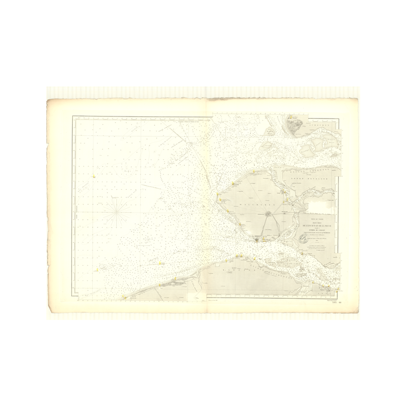 Carte marine ancienne - 3315 - ESCAUT (Embouchure) - Allemagne - Atlantique, NORD (Mer) - (1874 - 1914)