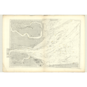Reproduction carte marine ancienne - 3401 - TAMISE (Cours), NORTHFORELAND, LONDRES - ANGLETERRE (Côte Est) - ATLANTIQUE, NORD (M