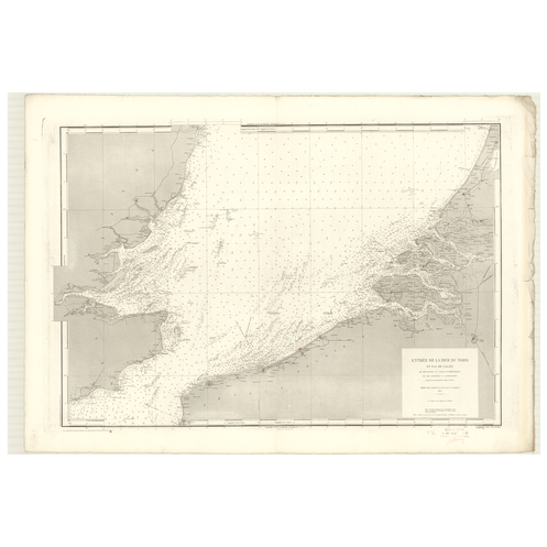 Reproduction carte marine ancienne Shom - 3402 - pAS de CALAIS - Angleterre (Côte Sud-Est),FRANCE (Côte Nord),BELGIQUE