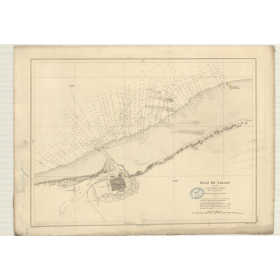 Reproduction carte marine ancienne - 3488 - PAS DE CALAIS, CALAIS (Rade) - FRANCE (Côte Nord) - ATLANTIQUE, NORD (Mer), MANCHE -