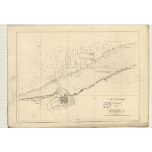 Reproduction carte marine ancienne - 3488 - PAS DE CALAIS, CALAIS (Rade) - FRANCE (Côte Nord) - ATLANTIQUE, NORD (Mer), MANCHE - Reproduction carte marine ancienne - 3488 - PAS DE CALAIS, CALAIS (Rade) - FRANCE (Côte Nord) - ATLANTIQUE, NORD (Mer), MANCHE -