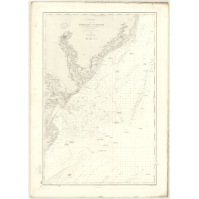 Reproduction carte marine ancienne Shom - 3619 - HARWICH (Abords) - Angleterre (Côte Est) - Atlantique,NORD (Mer) - (18