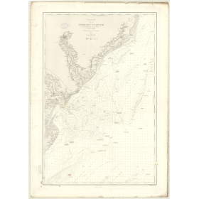 Carte marine ancienne - 3619 - HARWICH (Abords) - ANGLETERRE (Côte Est) - ATLANTIQUE, NORD (Mer) - (1878 - 1914)
