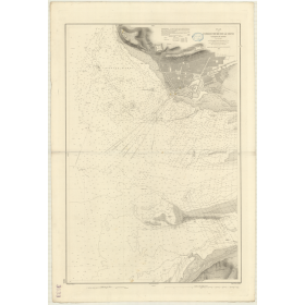 Reproduction carte marine ancienne - 3633 - SEINE (Baie), SEINE (Embouchure), HAVRE (Abords) - FRANCE (Côte Ouest) - MANCHE - (1