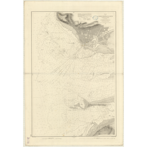 Carte marine ancienne - 3633 - SEINE (Baie), SEINE (Embouchure), HAVRE (Abords) - FRANCE (Côte Ouest) - MANCHE - (1878 - 1883)