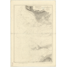 Reproduction carte marine ancienne Shom - 3633 - SEINE (Baie), SEINE (Embouchure), HAVRE (Abords) - FRANCE (Côte Ouest)