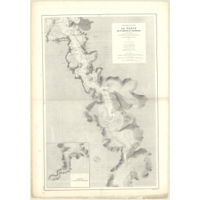 Reproduction carte marine ancienne Shom - 4233 - RANCE (Cours), SAINT SERVAN, CHATELIER - FRANCE (Côte Nord) - ATLANTIQ