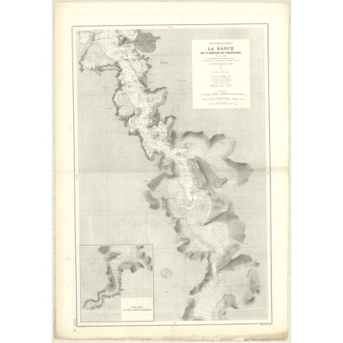 Carte marine ancienne - 4233 - RANCE (Cours), SAINT SERVAN, CHATELIER - FRANCE (Côte Nord) - ATLANTIQUE, MANCHE - (1889 - ?)