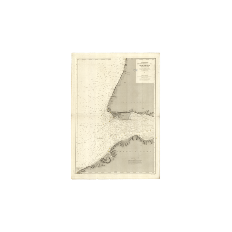 Carte marine ancienne - 4937 - SEINE (Embouchure), d'VES, ANTIFER (Cap) - FRANCE (Côte Nord) - ATLANT