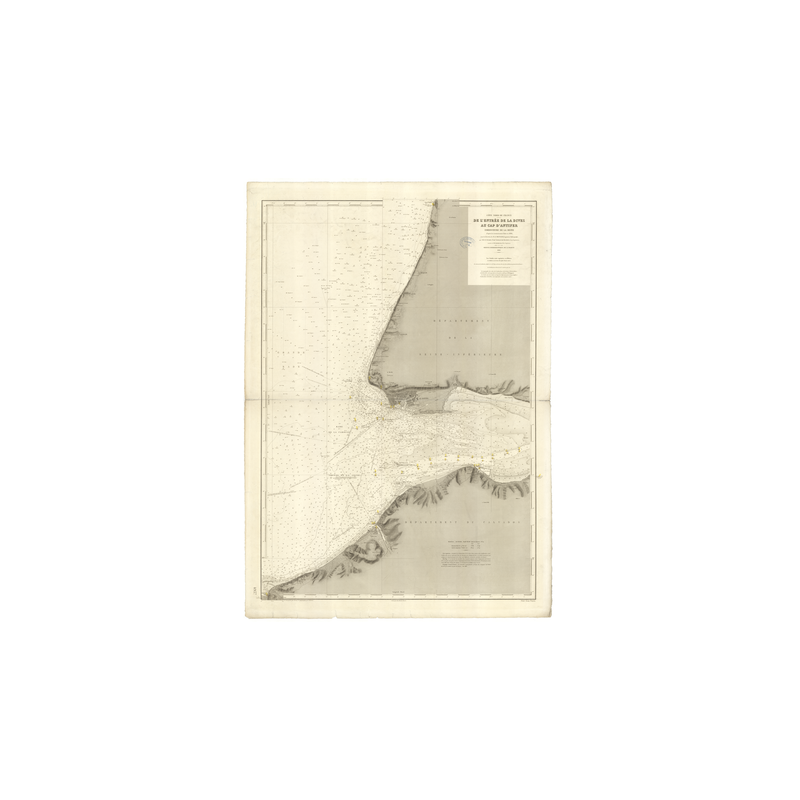 Reproduction carte marine ancienne - 4937 - SEINE (Embouchure), DIVES, ANTIFER (Cap) - FRANCE (Côte Nord) - ATLANTIQUE, MANCHE -