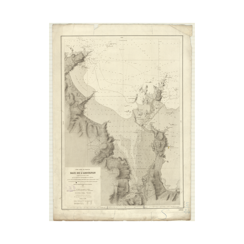 Reproduction carte marine ancienne - 5032 - ARGUENON (Baie) - FRANCE (Côte Nord) - ATLANTIQUE, MANCHE - (1899 - 1930)