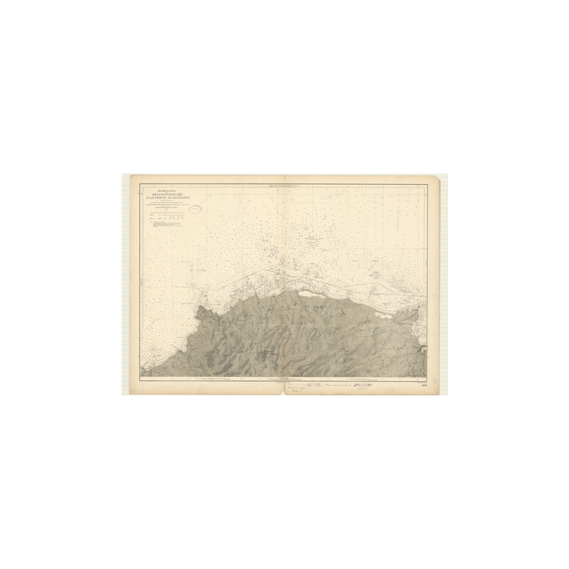 Reproduction carte marine ancienne Shom - 5609 - HEU (Pointe), BARFLEUR (Pointe) - FRANCE (Côte Nord) - Atlantique,MANC