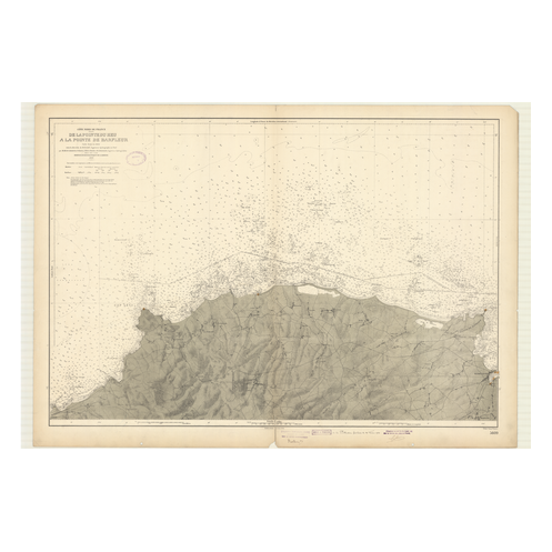 Reproduction carte marine ancienne Shom - 5609 - HEU (Pointe), BARFLEUR (Pointe) - FRANCE (Côte Nord) - Atlantique,MANC