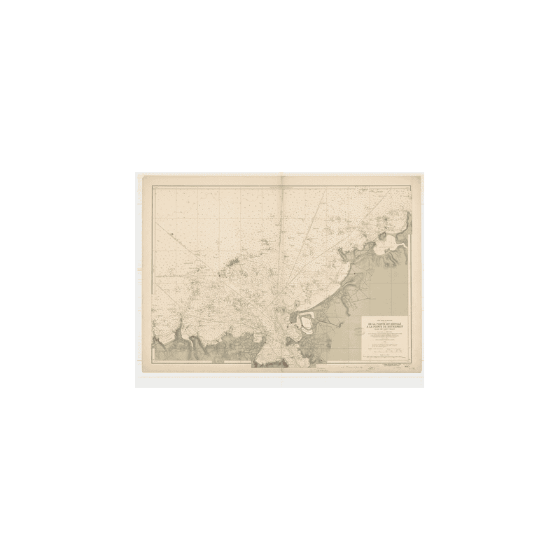 Reproduction carte marine ancienne - 5645 - SAINT-MALO (Rade), DECOLLE (Pointe), ROTHENEUF (Pointe) - FRANCE (Côte Nord) - ATLAN