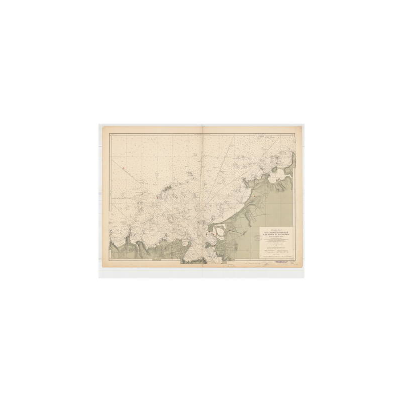 Carte marine ancienne - 5645 - SAINT-MALO (Rade), DECOLLE (Pointe), ROTHENEUF (Pointe) - FRANCE (Côte Nord) - ATLANTIQUE, MANCHE