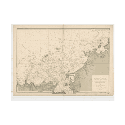 Reproduction carte marine ancienne Shom - 5645 - SAINT-MALO (Rade), d'COLLE (Pointe), ROTHENEUF (Pointe) - FRANCE (Côte