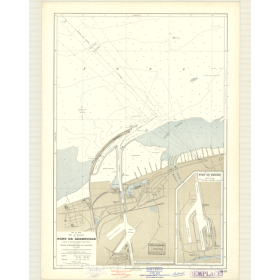 Reproduction carte marine ancienne Shom - 6458 - ZEEBRUGGE (Port) - BELGIQUE - Atlantique,NORD (Mer) - (1963 - 1980)