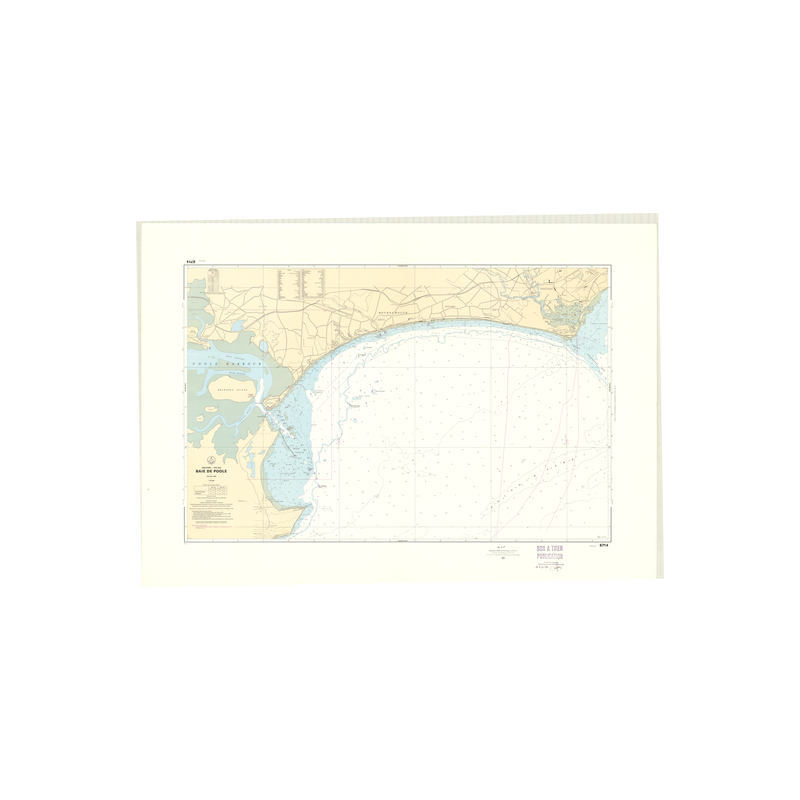 Reproduction carte marine ancienne - 6714 - POOLE (Baie) - ANGLETERRE (Côte Sud) - ATLANTIQUE, MANCHE - (1980 - 2012)