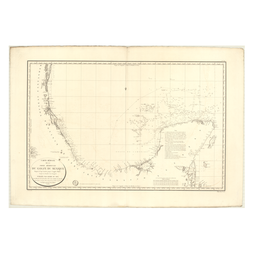 Reproduction carte marine ancienne - 347 - LAGUNA MADRE, CATOCHE (Cap) - ATLANTIQUE, MEXIQUE (Golfe) - (1826 - 1837) Reproduction carte marine ancienne - 347 - LAGUNA MADRE, CATOCHE (Cap) - ATLANTIQUE, MEXIQUE (Golfe) - (1826 - 1837)