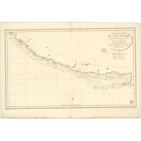 Reproduction carte marine ancienne - 352 - DARIEN (Côte Nord-Ouest), SAINT, BLAS (Golfe), PINOS (île), PINOS (îles) - ATLANTIQUE