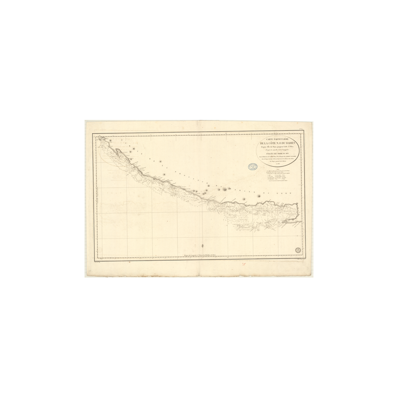 Carte marine ancienne - 352 - d'RIEN (Côte Nord-Ouest), SAINT, BLAS (Golfe), pINOS (île), pINOS (îl